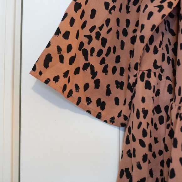 Hayden Los Angeles dot asymmetrical swing dress - Picture 3 of 7